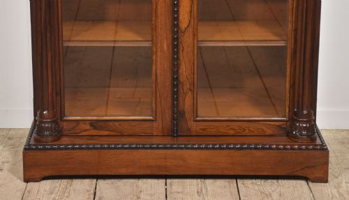 19TH CENTURY ROSEWOOD GLAZED BOOKCASE - ADDITIONAL PHOTO 15