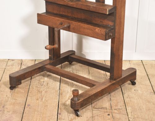 fig 2. Oak Fully Adjustable Artist’s Studio Easel