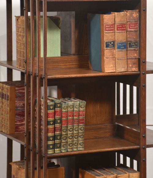 fig 2. Late 19th Century Oak Revolving Bookcase By Trubner & Co