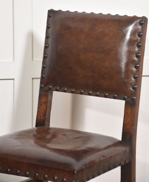 SET OF EIGHT EARLY 20TH CENTURY OAK DINING CHAIRS - ADDITIONAL PHOTO 5