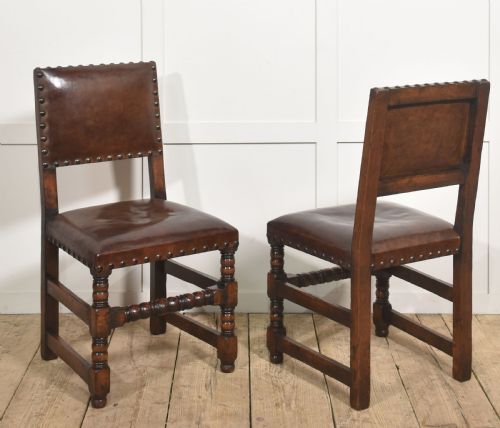 SET OF EIGHT EARLY 20TH CENTURY OAK DINING CHAIRS - ADDITIONAL PHOTO 8