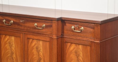 FLAME MAHOGANY BREAKFRONT SIDEBOARD - ADDITIONAL PHOTO 6