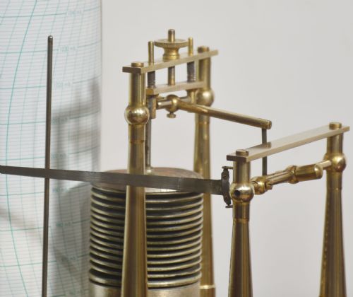 FINE QUALITY SHORT MASON BRASS CASED BAROGRAPH - ADDITIONAL PHOTO 6