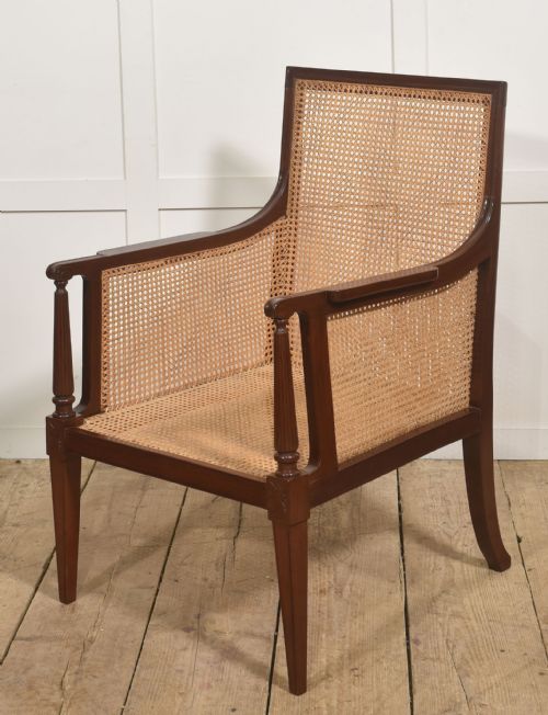 MAHOGANY BERGRE ARMCHAIR - ADDITIONAL PHOTO 7