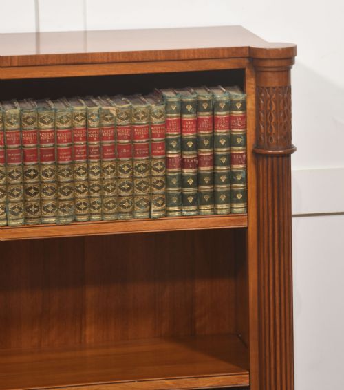 WALNUT OPEN BOOKCASE WITH ADJUSTABLE SHELVES - ADDITIONAL PHOTO 1