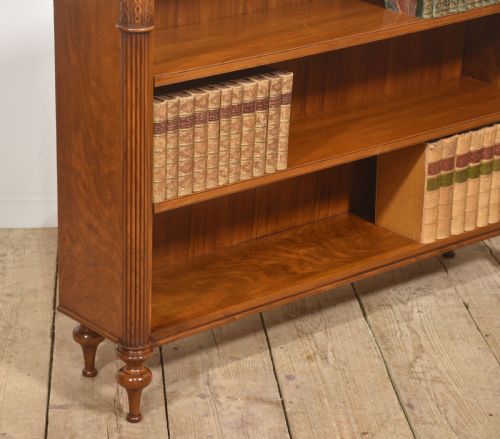 WALNUT OPEN BOOKCASE WITH ADJUSTABLE SHELVES - ADDITIONAL PHOTO 5