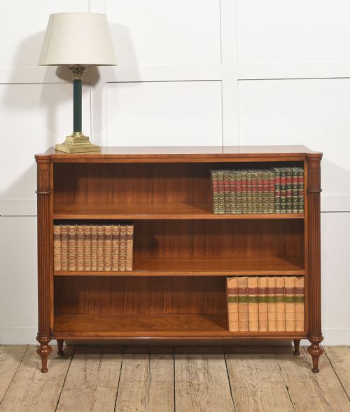 WALNUT OPEN BOOKCASE WITH ADJUSTABLE SHELVES - ADDITIONAL PHOTO 7