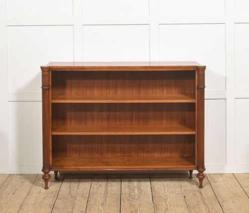 WALNUT OPEN BOOKCASE WITH ADJUSTABLE SHELVES - ADDITIONAL PHOTO 8