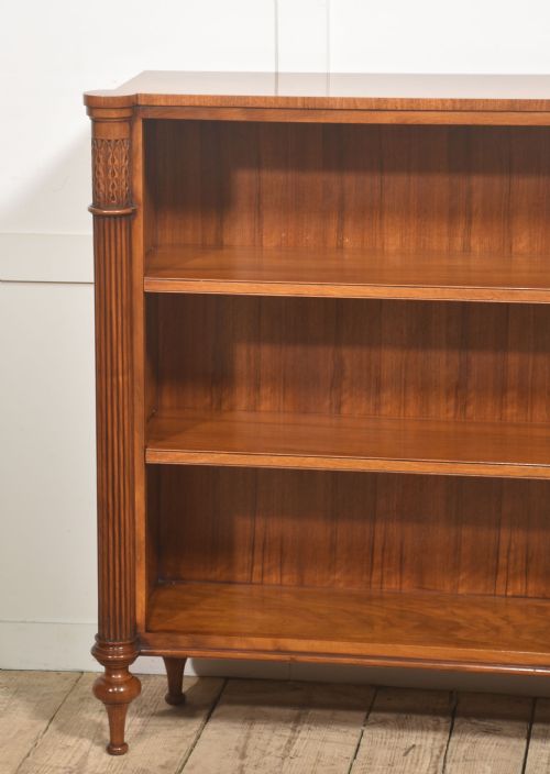 WALNUT OPEN BOOKCASE WITH ADJUSTABLE SHELVES - ADDITIONAL PHOTO 9