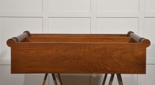 WALNUT OPEN BOOKCASE WITH ADJUSTABLE SHELVES - ADDITIONAL PHOTO 13