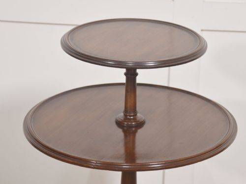 GEORGE III STYLE MAHOGANY TWOTIER SIDE TABLE - ADDITIONAL PHOTO 3