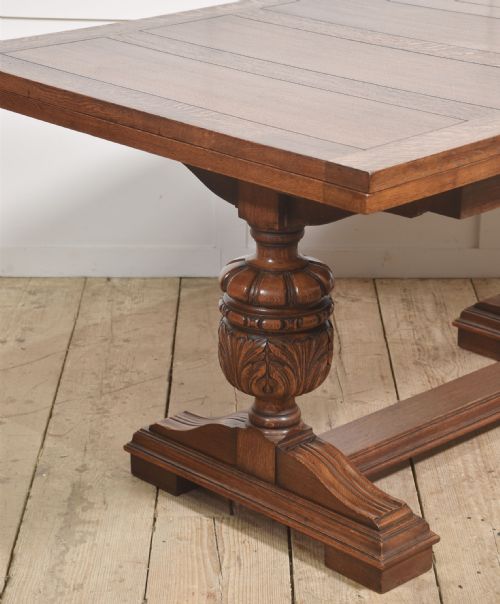 OAK REFECTORY DINING TABLE - ADDITIONAL PHOTO 2