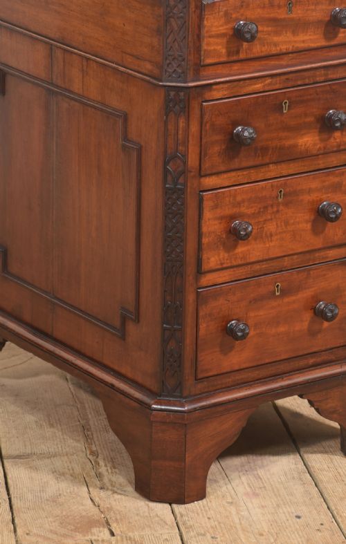 MAHOGANY PEDESTAL DESK - ADDITIONAL PHOTO 5