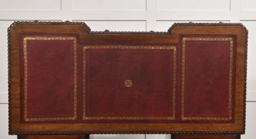 MAHOGANY PEDESTAL DESK - ADDITIONAL PHOTO 7