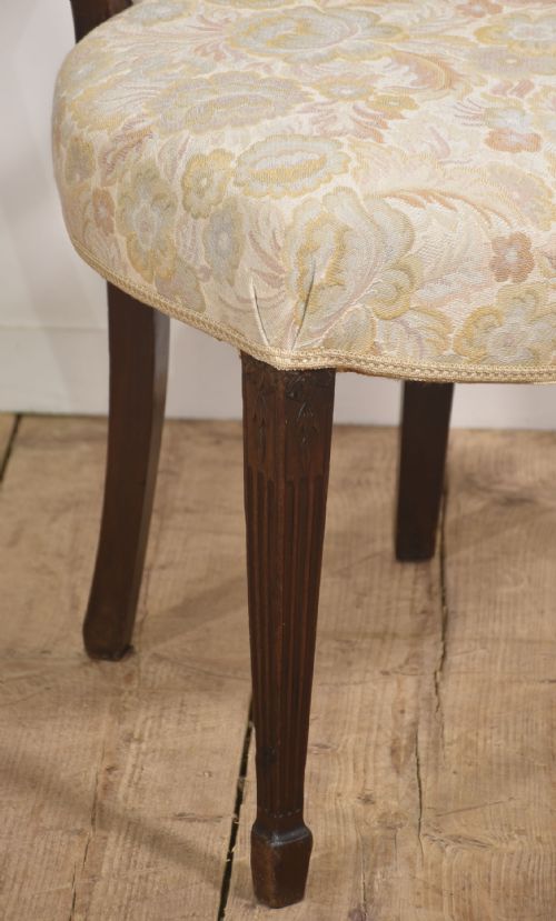 HEPPLEWHITE STYLE MAHOGANY SHIELD BACK CHAIR - ADDITIONAL PHOTO 3