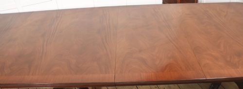 LARGE REGENCY REVIVAL TRIPLEPEDESTAL MAHOGANY DINING TABLE - ADDITIONAL PHOTO 2