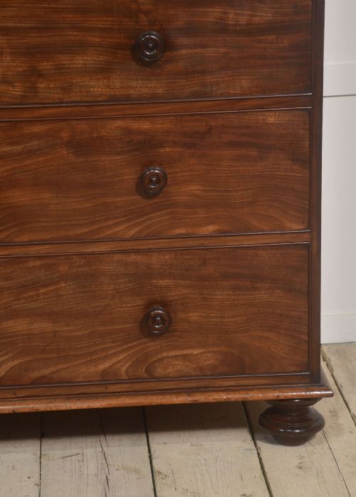 TALL MAHOGANY CHEST OF DRAWERS - ADDITIONAL PHOTO 1