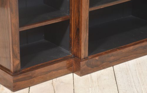 LARGE ROSEWOOD OPEN BOOKCASE - ADDITIONAL PHOTO 1