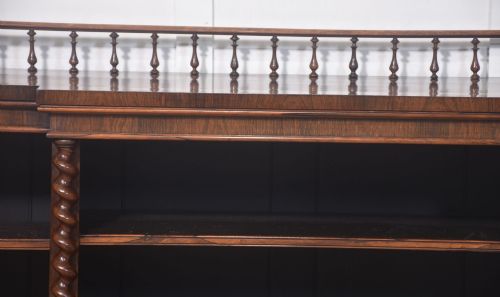 LARGE ROSEWOOD OPEN BOOKCASE - ADDITIONAL PHOTO 3