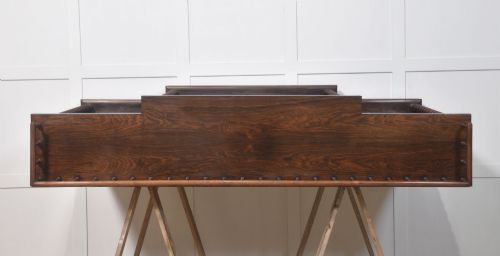 LARGE ROSEWOOD OPEN BOOKCASE - ADDITIONAL PHOTO 5