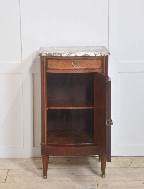 WALNUT INLAID SIDE CABINET - ADDITIONAL PHOTO 4