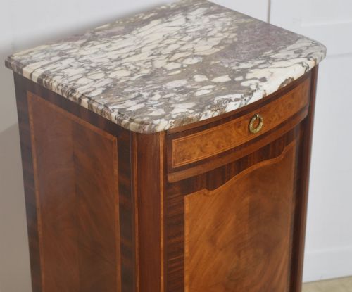 WALNUT INLAID SIDE CABINET - ADDITIONAL PHOTO 7