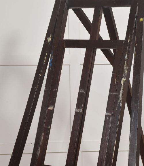 LARGE 19TH CENTURY ARTISTS MAHOGANY STUDIO EASEL - ADDITIONAL PHOTO 6
