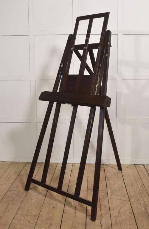 LARGE 19TH CENTURY ARTISTS MAHOGANY STUDIO EASEL - ADDITIONAL PHOTO 8