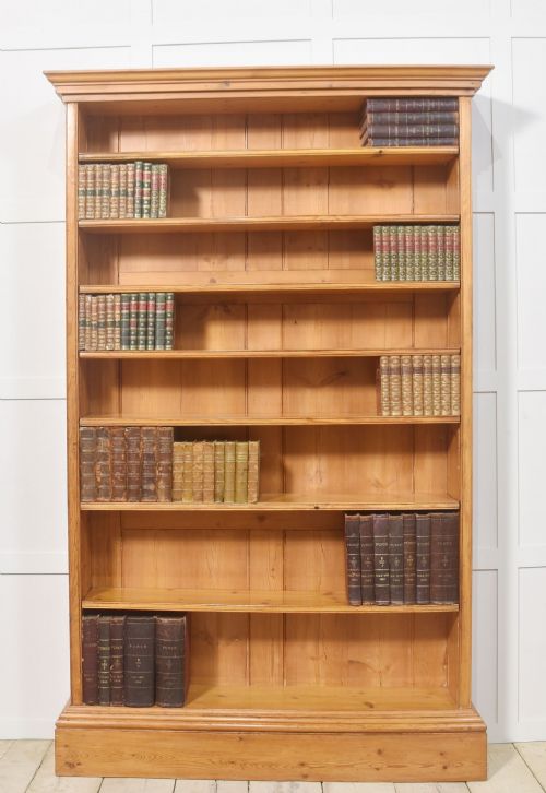 19TH CENTURY PINE OPEN BOOKCASE - ADDITIONAL PHOTO 1