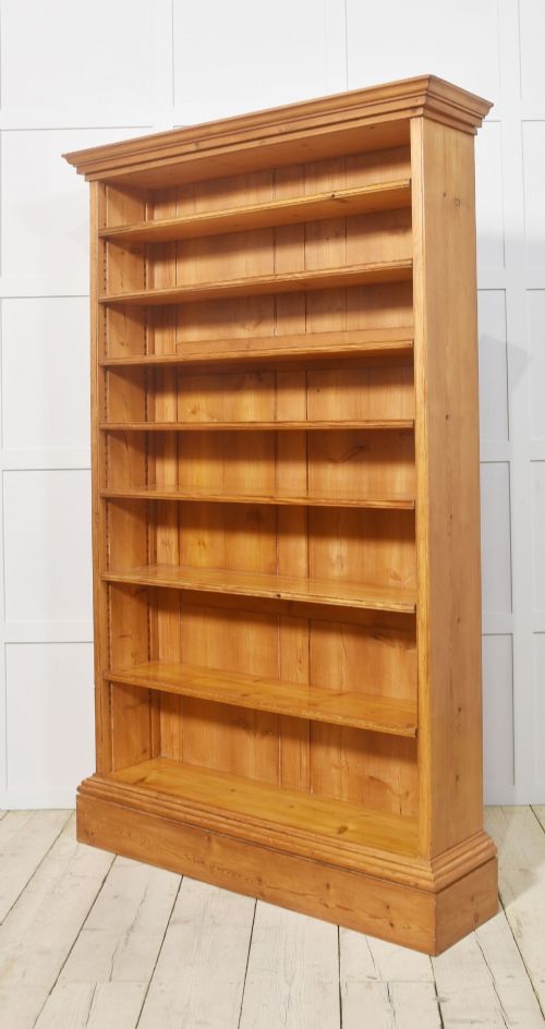 19TH CENTURY PINE OPEN BOOKCASE - ADDITIONAL PHOTO 4