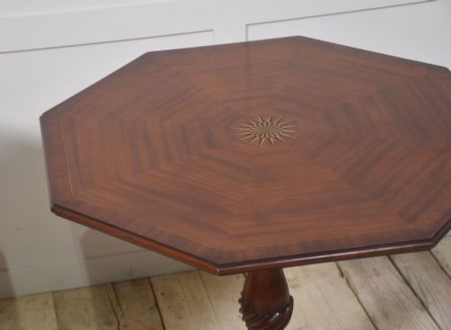 PAIR OF INLAID MAHOGANY TRIPOD TABLES - ADDITIONAL PHOTO 11