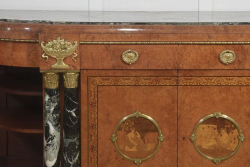 LOUIS XV MARBLE TOPPED BUFFET SIDEBOARD - ADDITIONAL PHOTO 9