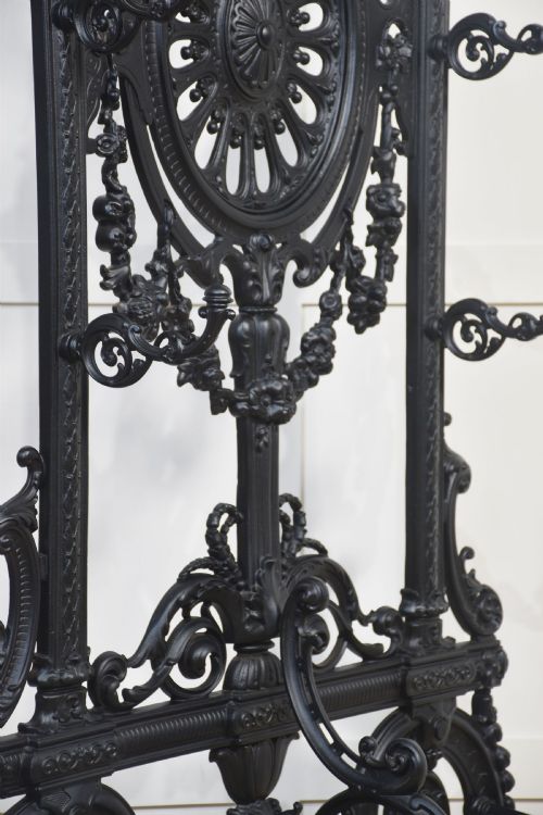 COALBROOKDALE STYLE CAST IRON HALL STAND - ADDITIONAL PHOTO 4