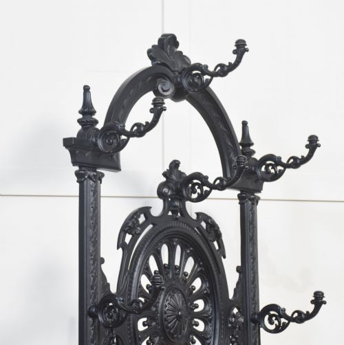 COALBROOKDALE STYLE CAST IRON HALL STAND - ADDITIONAL PHOTO 9