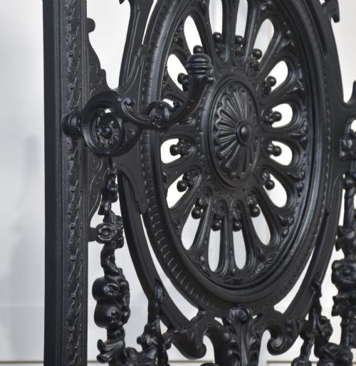 COALBROOKDALE STYLE CAST IRON HALL STAND - ADDITIONAL PHOTO 10