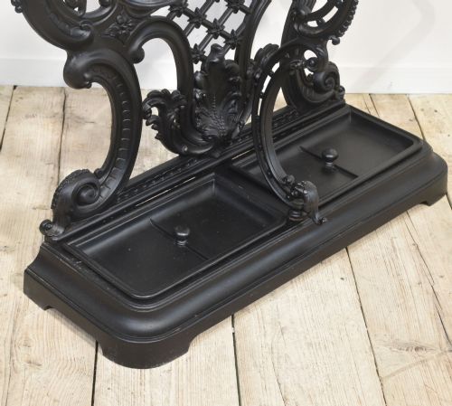 COALBROOKDALE STYLE CAST IRON HALL STAND - ADDITIONAL PHOTO 11