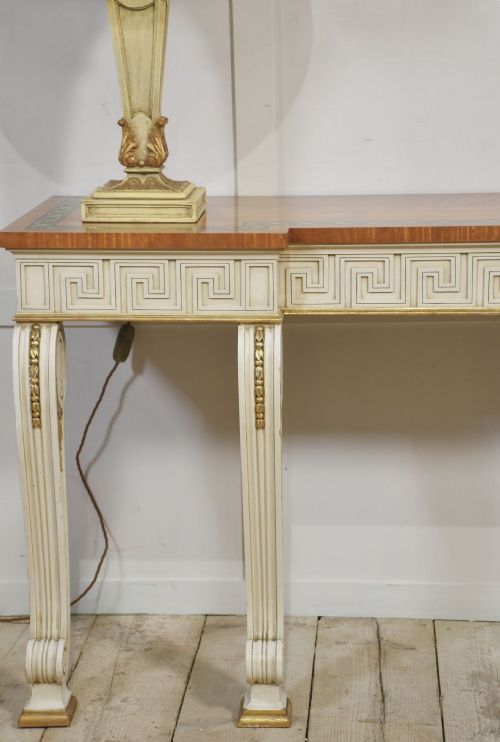 NEOCLASSICAL PAINTED CONSOLE TABLE - ADDITIONAL PHOTO 1