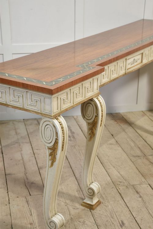 NEOCLASSICAL PAINTED CONSOLE TABLE - ADDITIONAL PHOTO 2