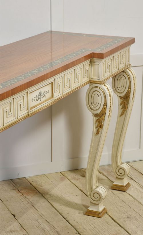 NEOCLASSICAL PAINTED CONSOLE TABLE - ADDITIONAL PHOTO 3