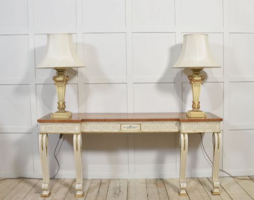 NEOCLASSICAL PAINTED CONSOLE TABLE - ADDITIONAL PHOTO 4
