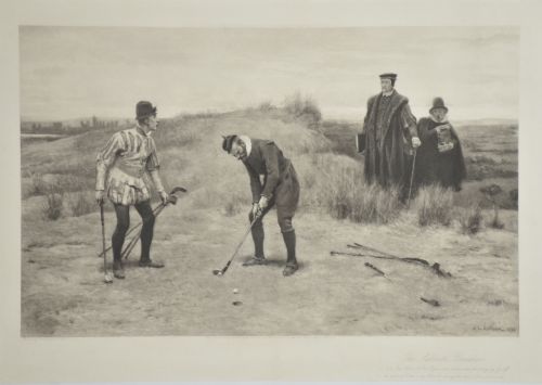 LARGE FRAMED ENGRAVING THE SABBATH BREAKERS AFTER J C DOLLMAN 1896 - ADDITIONAL PHOTO 9