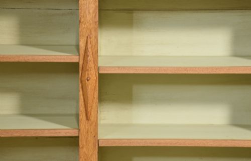LARGE 19TH CENTURY OAK OPEN BOOKCASE - ADDITIONAL PHOTO 7