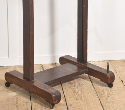 19TH CENTURY ADJUSTABLE OAK ARTISTS STUDIO EASEL - ADDITIONAL PHOTO 5