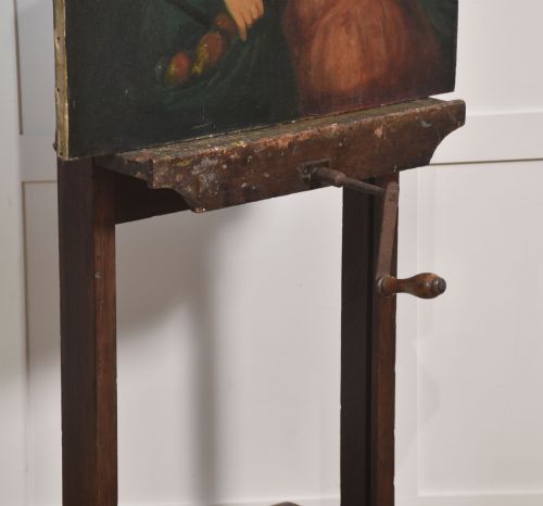 19TH CENTURY ADJUSTABLE OAK ARTISTS STUDIO EASEL - ADDITIONAL PHOTO 11