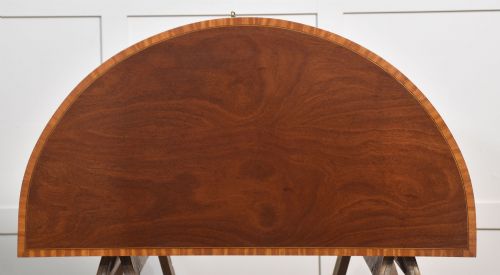 EDWARDIAN INLAID MAHOGANY BOW FRONT CABINET - ADDITIONAL PHOTO 8