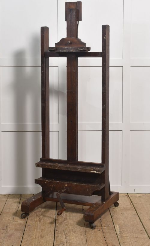 FULLY ADJUSTABLE OAK ARTISTS STUDIO EASEL BY C ROBERSON CO LONDON