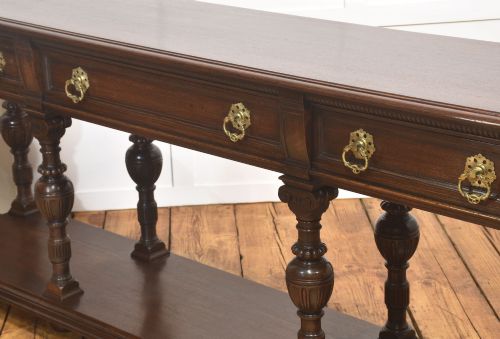 JACOBEAN STYLE OAK DRESSER BASE - ADDITIONAL PHOTO 8