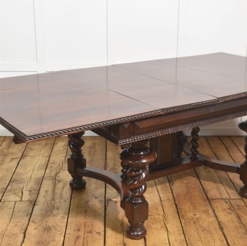 LARGE 19TH CENTURY PORTUGUESE ROSEWOOD EXTENDING DINING TABLE - ADDITIONAL PHOTO 6