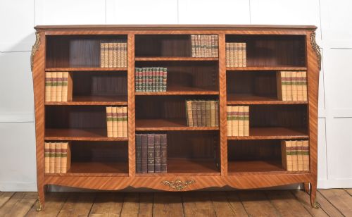 A Louis Xv-style Kingwood and Gilt-metal Mounted Open Bookcase