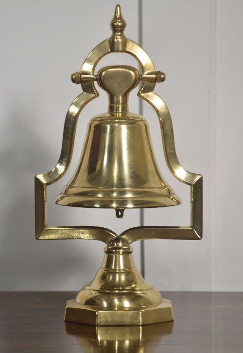 Brass Table Bell on Stand